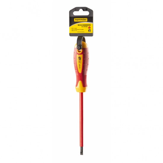 TOP MASTER Κατσαβίδι ηλεκτρολόγου VDE 1000V SL5.5x125mm 220132