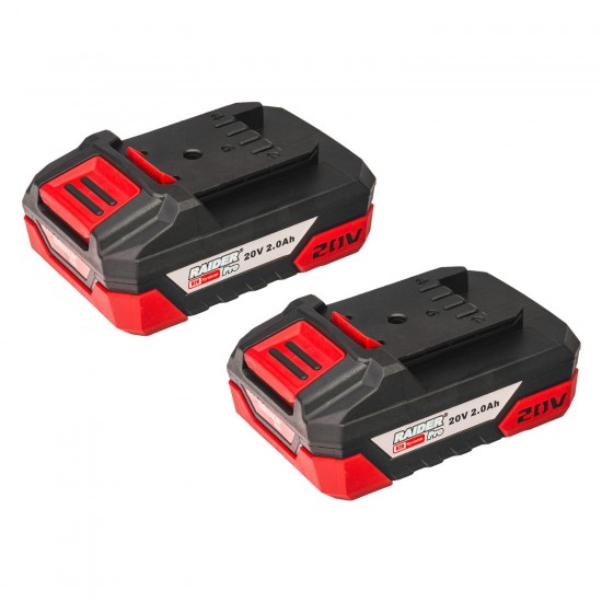 RAIDER R20 Σετ Γωνιακός τροχός,δραπανοκατσάβιδο & μπουλονόκλειδο 2x2Ah RDP-PBCDI20&SPAG20&PBIW20 030255