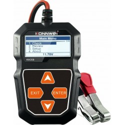 Konnwei KW208 Ψηφιακό Battery Tester με Κροκοδειλάκια 12V Konnwei KW208 Ψηφιακό Battery Tester με Κροκοδειλάκια 12V