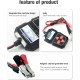 Konnwei KW208 Ψηφιακό Battery Tester με Κροκοδειλάκια 12V