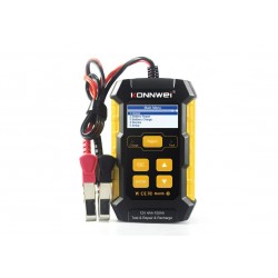 Konnwei KW510 Ψηφιακό Battery Tester- Φορτιστής & επισκευή φόρτισης με Κροκοδειλάκια 12V