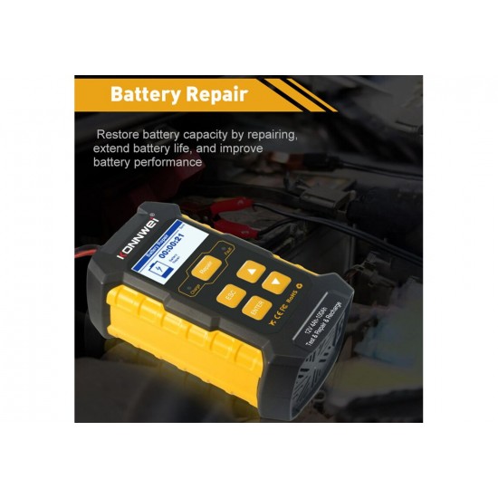 Konnwei KW510 Ψηφιακό Battery Tester- Φορτιστής & επισκευή φόρτισης με Κροκοδειλάκια 12V Konnwei KW510 Ψηφιακό Battery Tester- Φορτιστής & επισκευή φόρτισης με Κροκοδειλάκια 12V