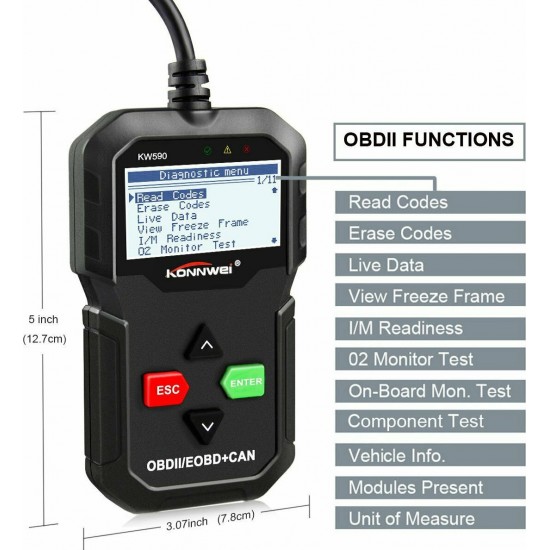 KONNWEI KW590 OBDII Scanner