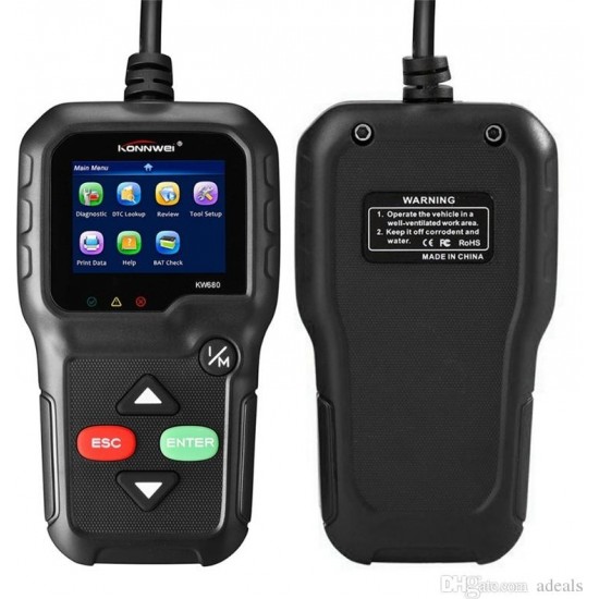 Konnwei KW680 Ψηφιακό διαγνωστικό αυτοκινήτων OBDII/EOBD Konnwei KW680 Ψηφιακό διαγνωστικό αυτοκινήτων OBDII/EOBD