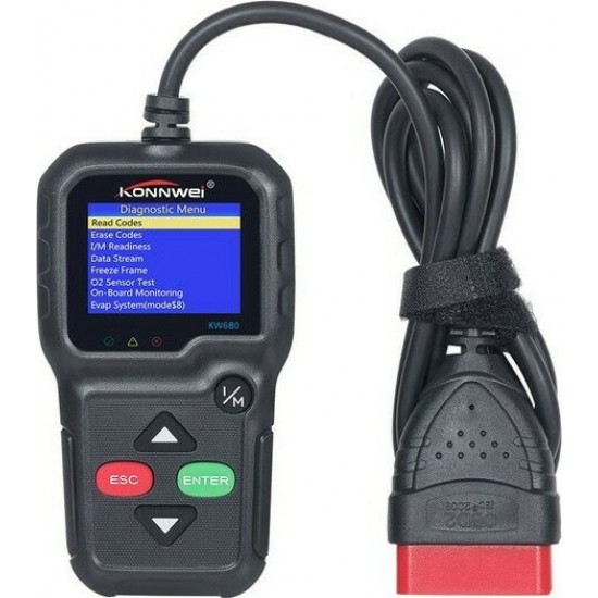 Konnwei KW680 Ψηφιακό διαγνωστικό αυτοκινήτων OBDII/EOBD Konnwei KW680 Ψηφιακό διαγνωστικό αυτοκινήτων OBDII/EOBD