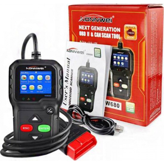 Konnwei KW680 Ψηφιακό διαγνωστικό αυτοκινήτων OBDII/EOBD Konnwei KW680 Ψηφιακό διαγνωστικό αυτοκινήτων OBDII/EOBD
