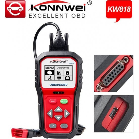 KONNWEI KW818 Διαγνωστικό OBDII EOBD Functions