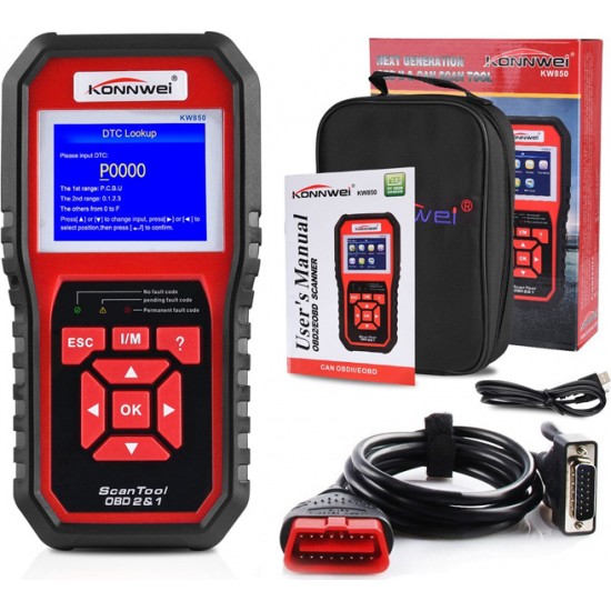 Konnwei KW850 Διαγνωστικό Αυτοκινήτου Ψηφιακό OBD 2 με Καλώδιο Συμβατό με Android