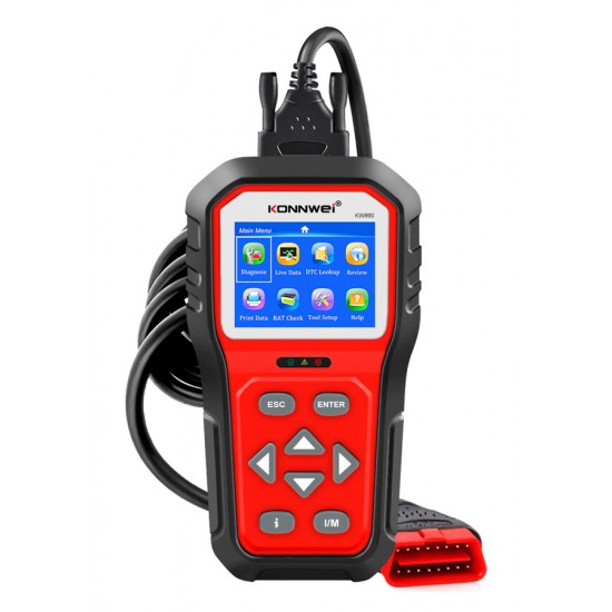 Konnwei KW860 Διαγνωστικό Αυτοκινήτου Ψηφιακό OBD 2