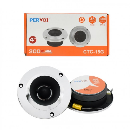 PerVoi CTC-15G Σετ Tweeter Αυτοκινήτου Στρογγυλά 4″ 300W 