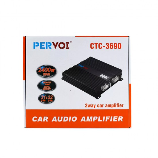PERVOI CTC-3690 Ενισχυτής Αυτοκινήτου τελικός 2 καναλιών 