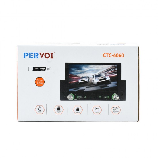 Pervoi CTC-6060 Ηχοσύστημα αυτοκινήτου με οθόνη multimedia player 6.2 inch 1080P Bluetooth FM handsfree 
