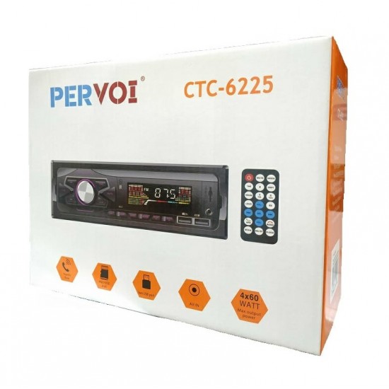 Pervoi CTC-6225 Ηχοσύστημα Αυτοκινήτου 1DIN 4x60w 