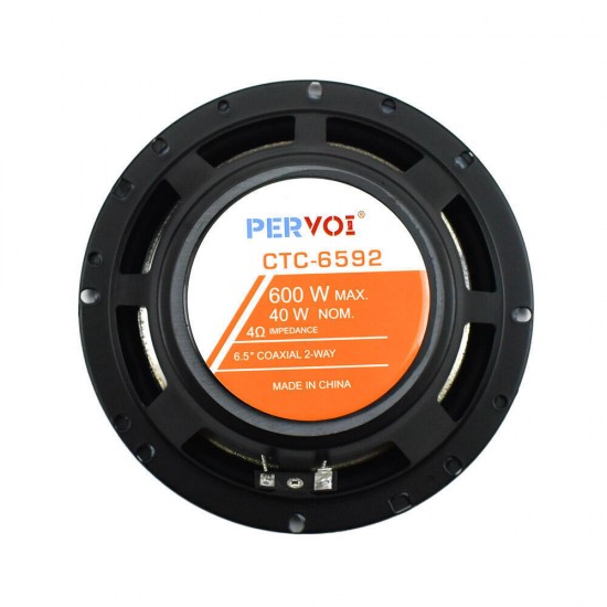 Pervoi CTC-6592 Σετ 2 x Ηχεία Αυτοκινήτου Midrange 6.5″ 650W RMS & 2x Tweeter 60W 