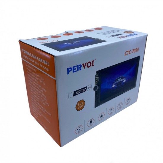 Pervoi CTC-7030 Ηχοσύστημα Αυτοκινήτου 2DIN με Οθόνη Αφής 7" Ράδιο Βluetooth USB/AUX 