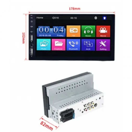 PerVoi CTC-7708 Οθόνη Αφής Αυτοκινήτου Universal 7″ HD 1DIN 