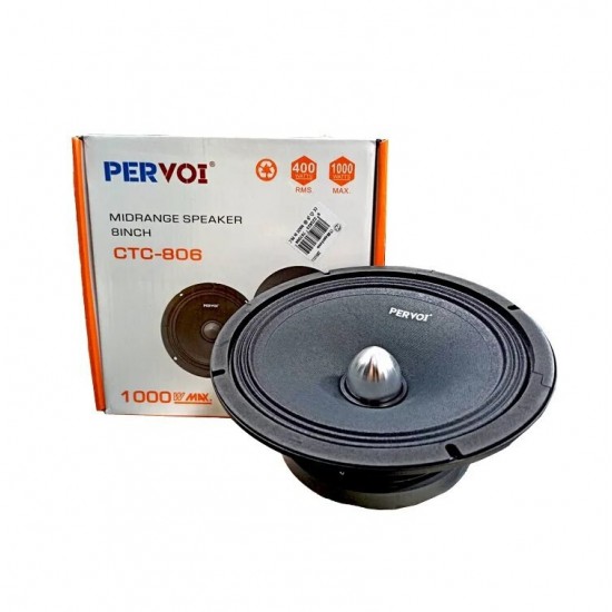 PERVOI CTC-806 Ηχείο Αυτοκινήτου 8″ 400W RMS 1τμχ