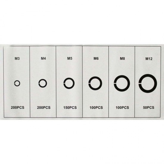 Σετ Ροδέλα Γκρόβερ 800τμχ 