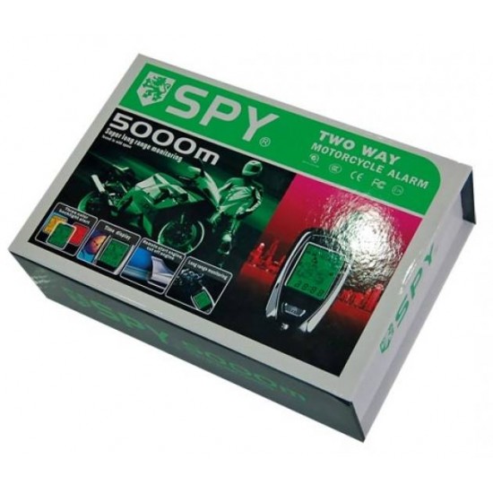 SPY Two-Way Συναγερμός Μοτό Με Τηλεειδοποίηση Και Περιμετρικό 5000M