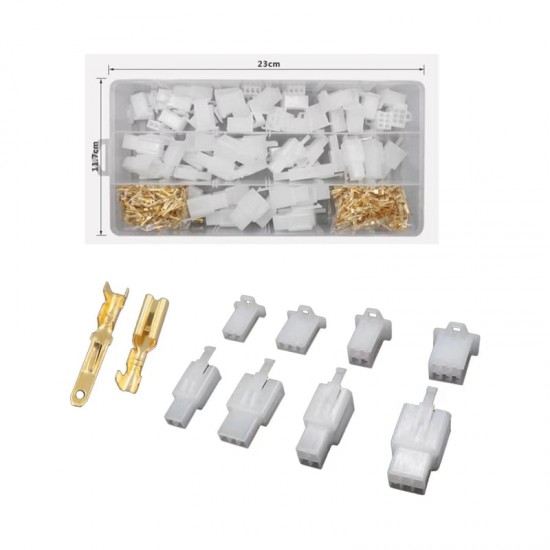 Συρταρωτοί Ακροδέκτες Λευκoi σε σετ των 380τμχ