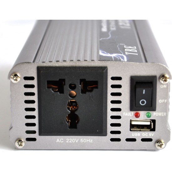 TBE 1200W Inverter τροποποιημένου ημιτόνου DC 12V σε AC 220V με USB  TBE 1200W Inverter τροποποιημένου ημιτόνου DC 12V σε AC 220V με USB
